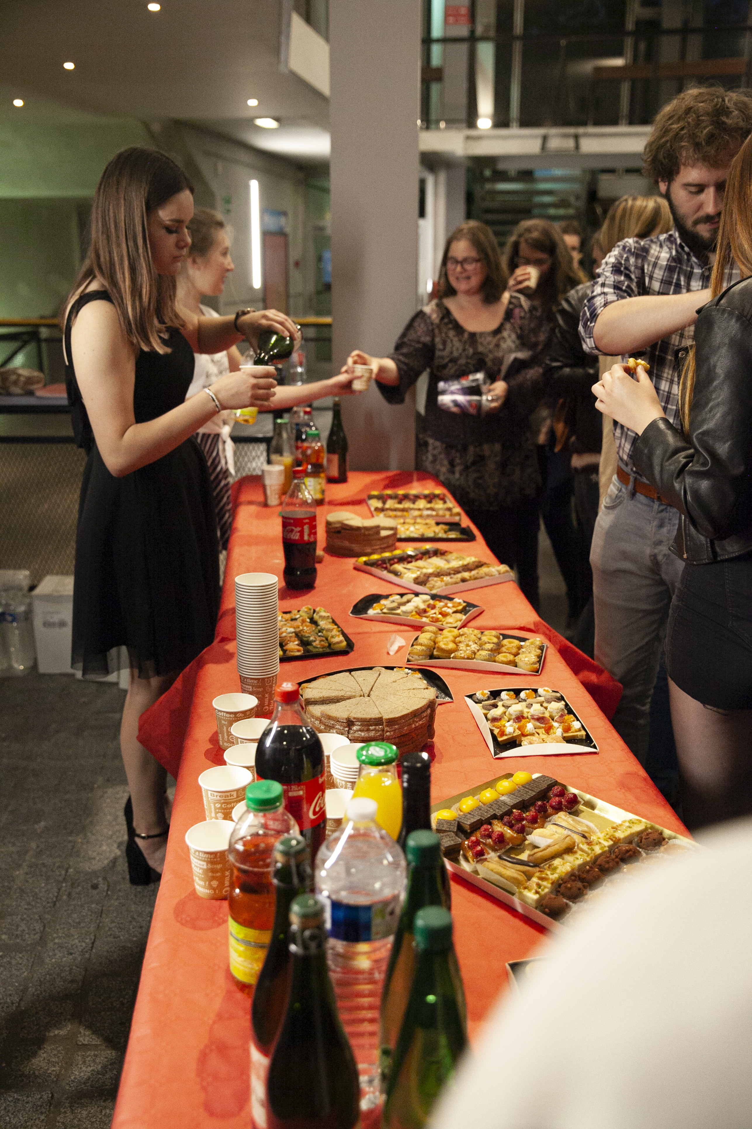 Buffet après la projection
